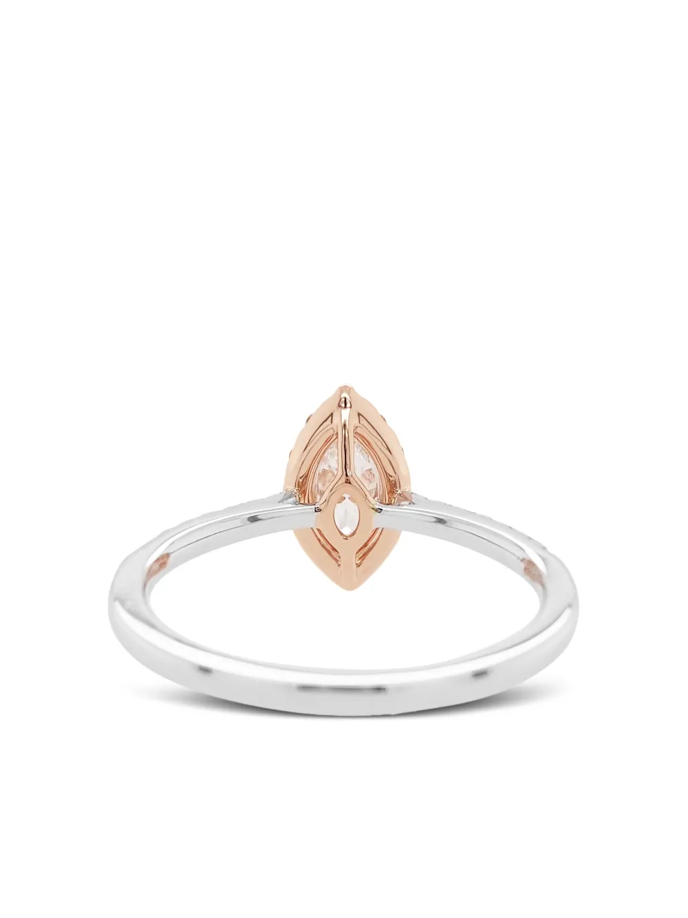 HYT Jewelry 18kt witgouden ring met diamant - Roze