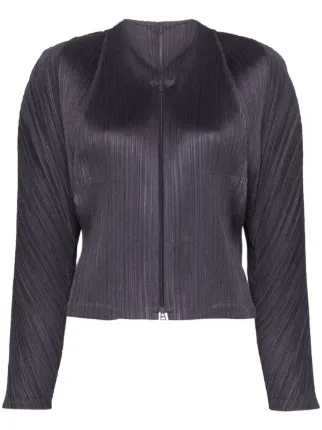 Pleats Please Issey Miyake Lantern Jacket | Blue | FARFETCH