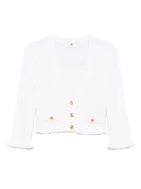 Elisabetta Franchi cárdigan con logo en botones
