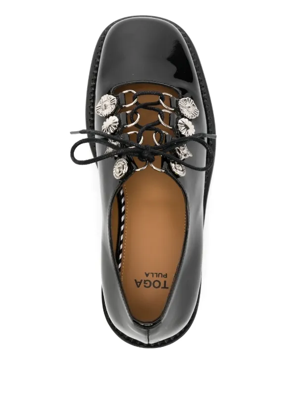 Toga Metal Shoes | Black | FARFETCH JO
