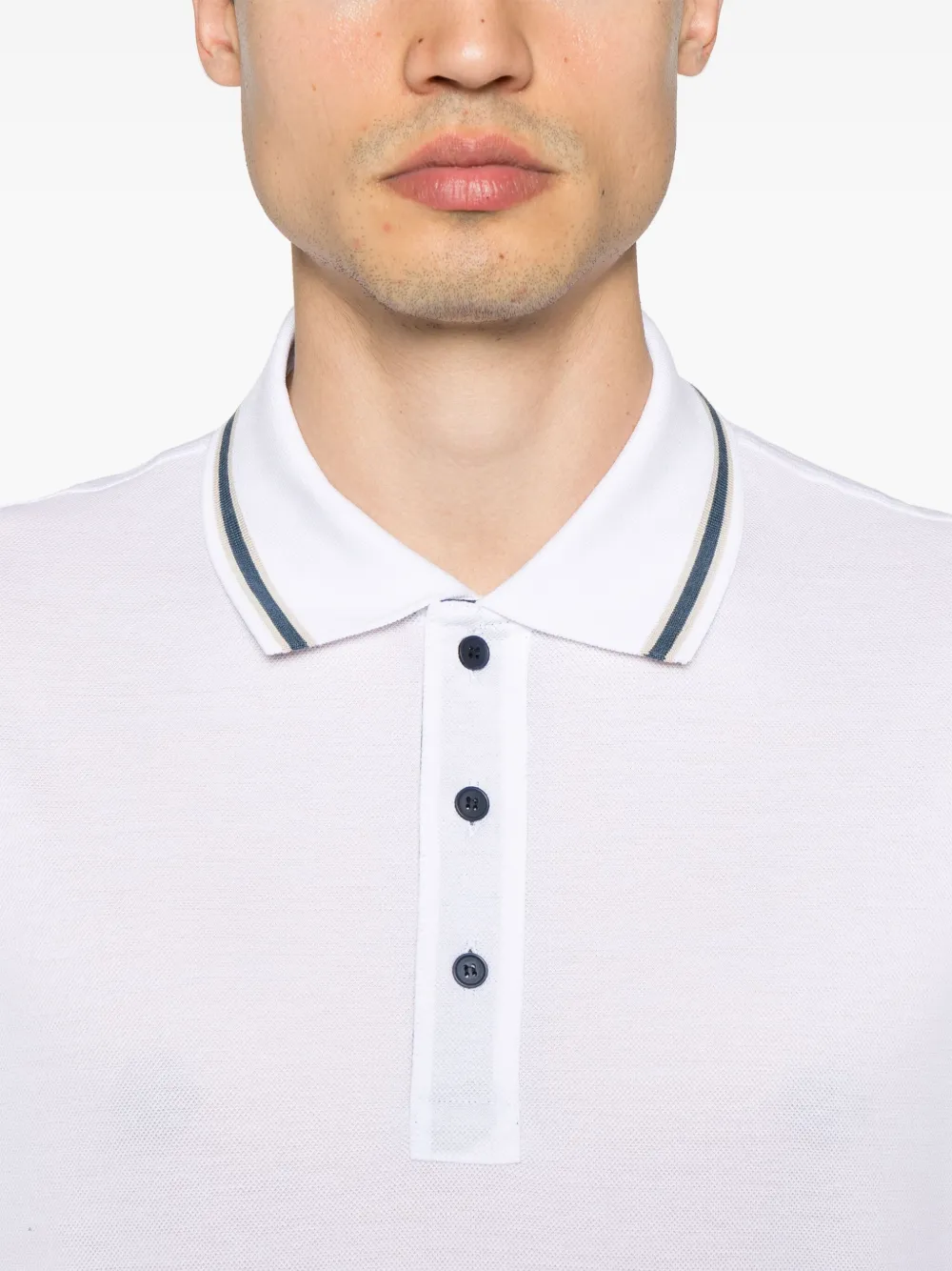 Paul & Shark Piqué poloshirt Wit