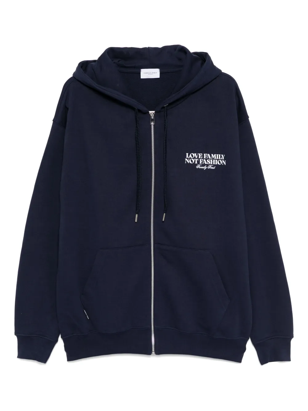 Family First Sweater met logoprint Blauw