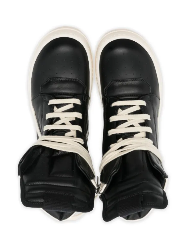 靴 rick owens geobasket ss13 靴 rick owens geobasket ss13 Rick Owens Geobasket Leather High-Top