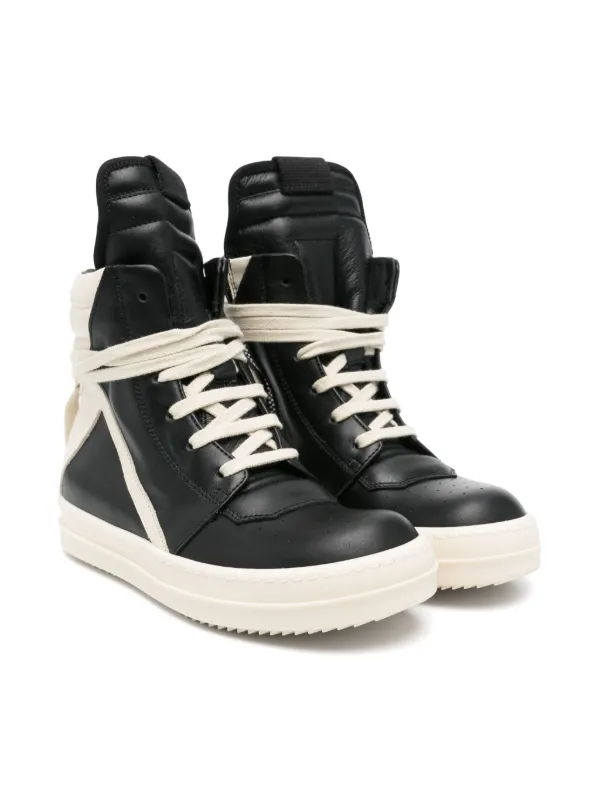 Rick Owens Kids Geo Baskets Sneakers | Black | FARFETCH