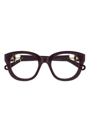 Chloé Eyewear CH0244O トータスシェル スクエア眼鏡フレーム