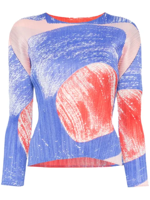 Pleats Please Issey Miyake top Backlight