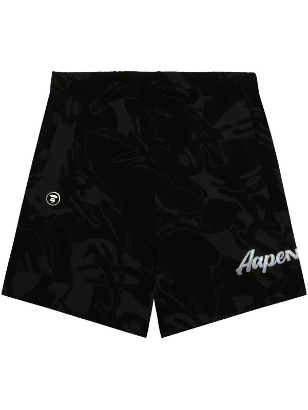 AAPE BY *A BATHING APE® コットンブレンド ショートパンツ | ブラック 