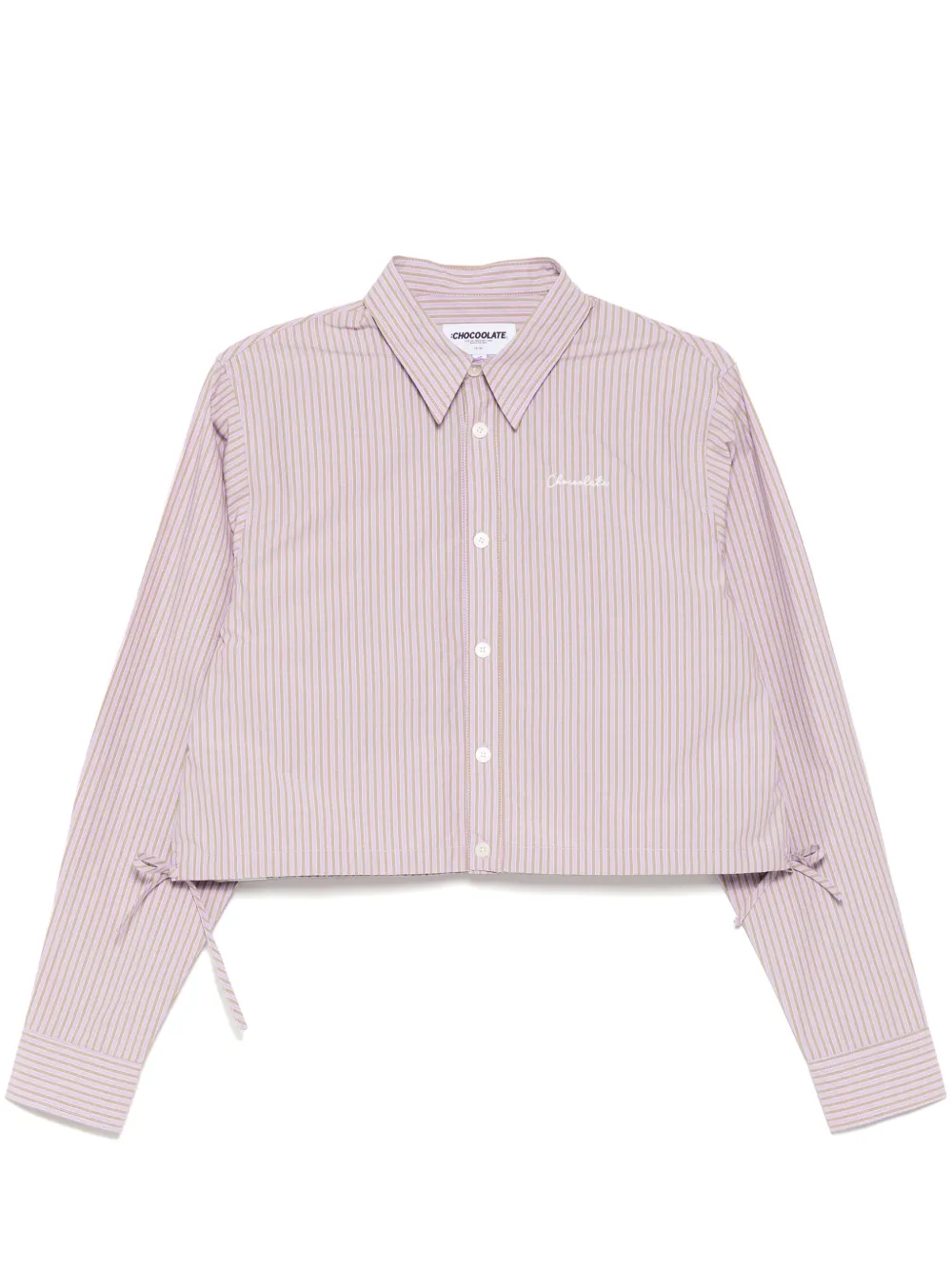 CHOCOOLATE camisa con rayas estampadas | morado | Image 1