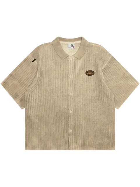 AAPE BY *A BATHING APE® chemise à fronces