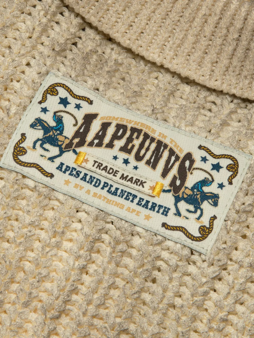 AAPE BY *A BATHING APE Overhemd van katoenblend Beige