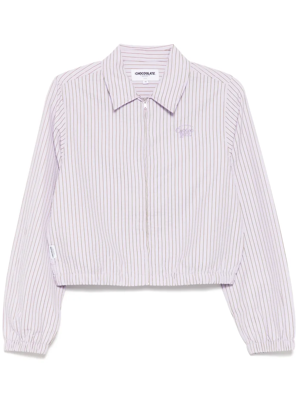 CHOCOOLATE camisa con rayas estampadas | morado | Image 1
