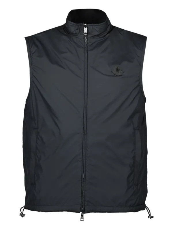 関税込 Moncler Reversible Polartec Zip-Up Gilet Moncler Reversible Padded Gilet | Black | FARFETCH
