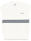 adidas logo-embroidered vest - White