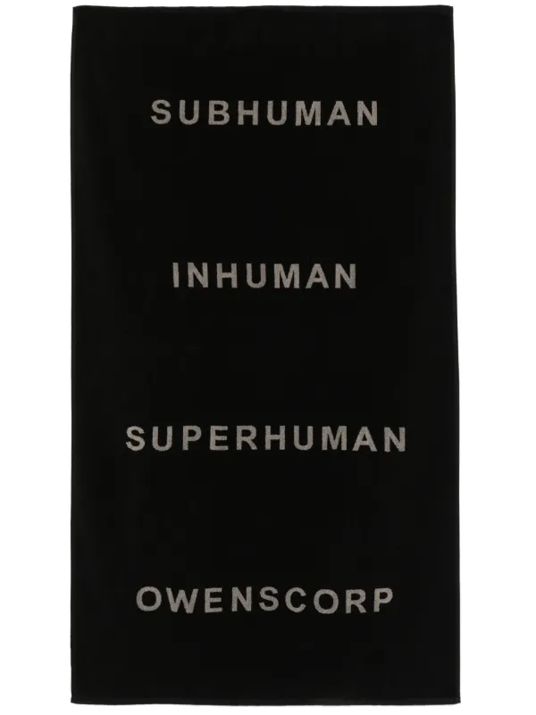 Rick Owens プリント ビーチタオル | ブラック | FARFETCH JP