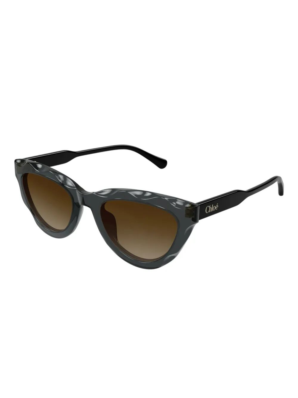 Chloé Eyewear sculpted cat-eye sunglasses Grijs
