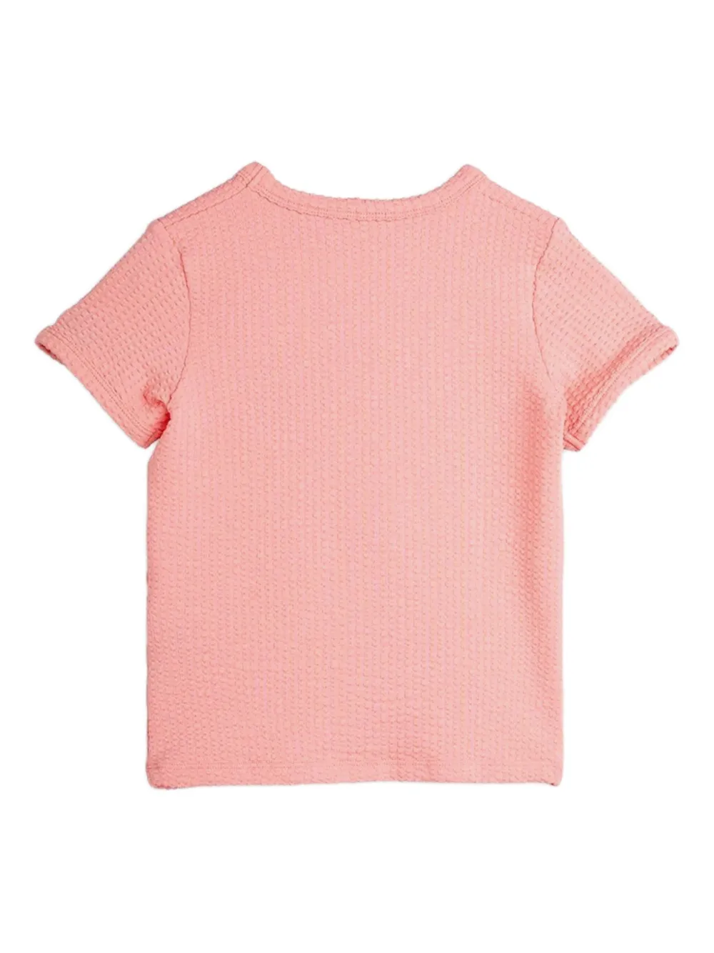 Mini Rodini Shirt met geborduurd patroon Roze