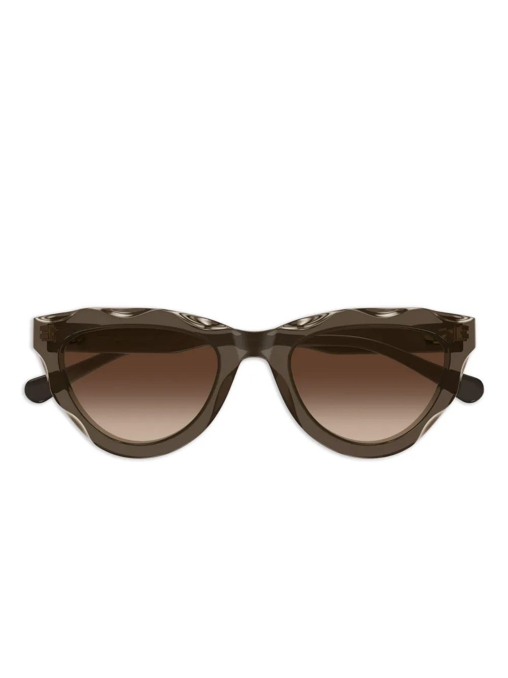 Chloé Eyewear sculpted cat-eye sunglasses Bruin