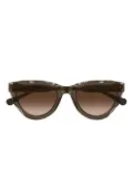 Chloé Eyewear sculpted cat-eye sunglasses - Brown