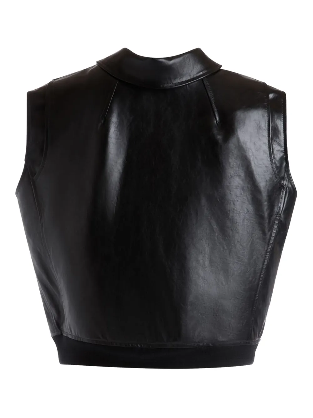 Bally leather vest - Zwart