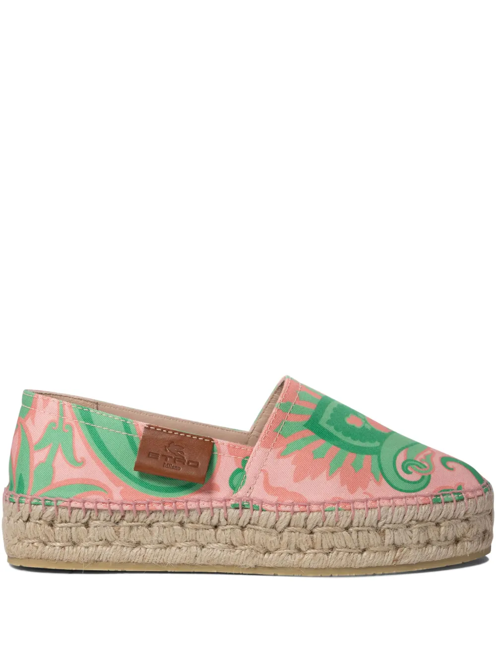 paisley-print espadrilles