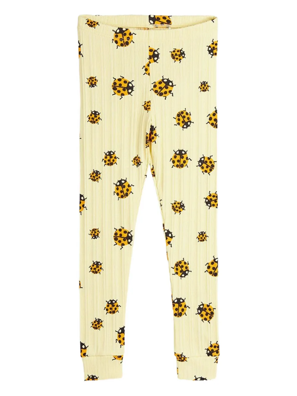 Mini Rodini Lady Bug-print leggings | Yellow | Image 1