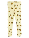 Mini Rodini Lady Bug-print leggings - Yellow