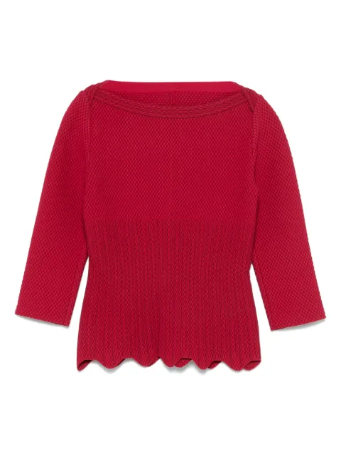 Alaïa Pre-Owned 2000s peplum top