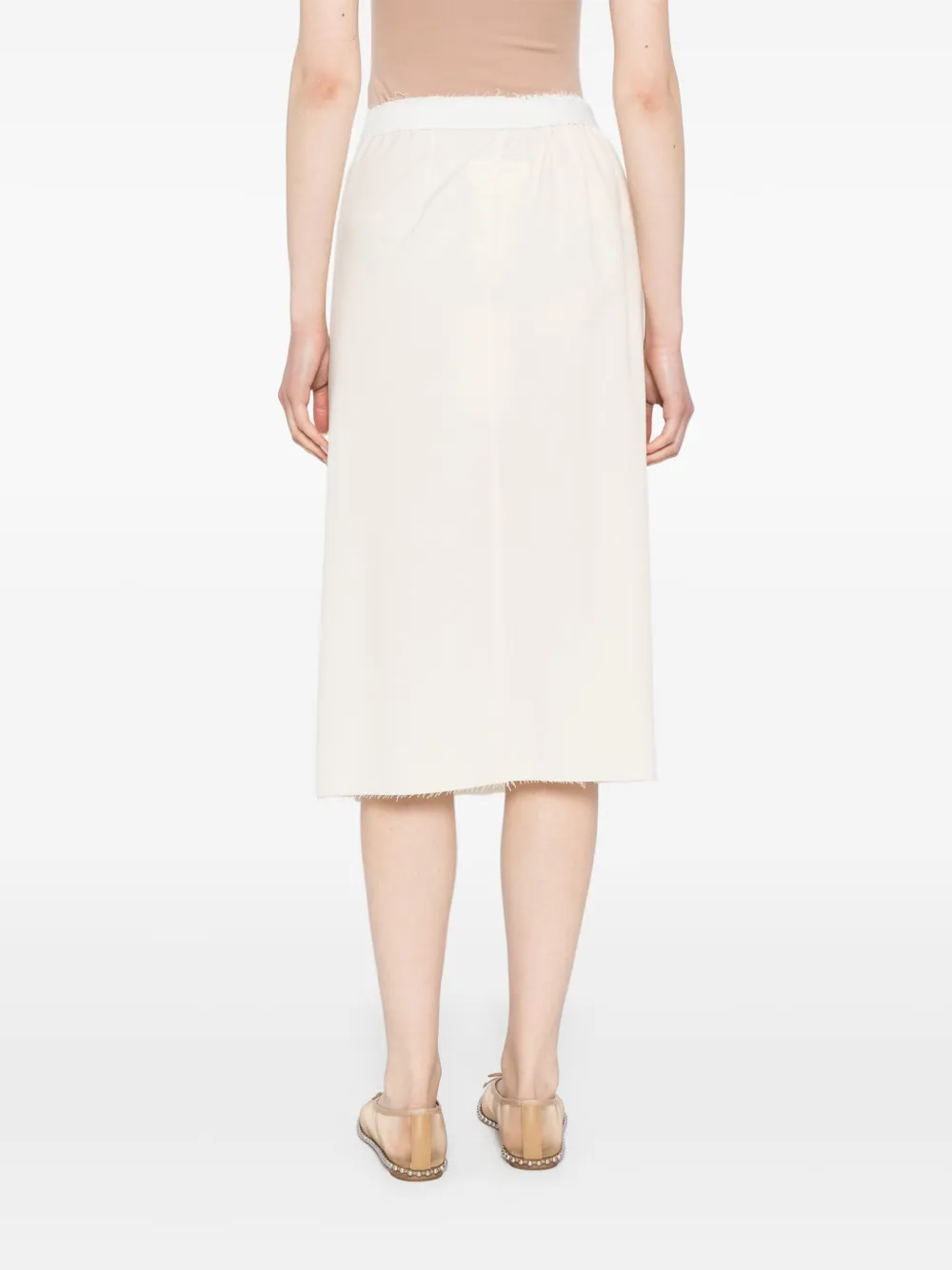 MM6 Maison Margiela A-lijn rok Beige