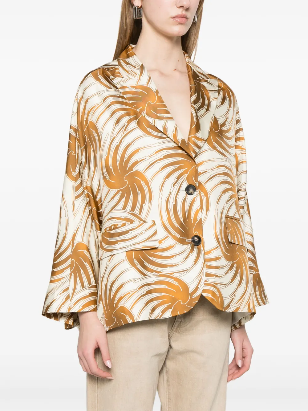 Alberto Biani Wollen blazer Beige