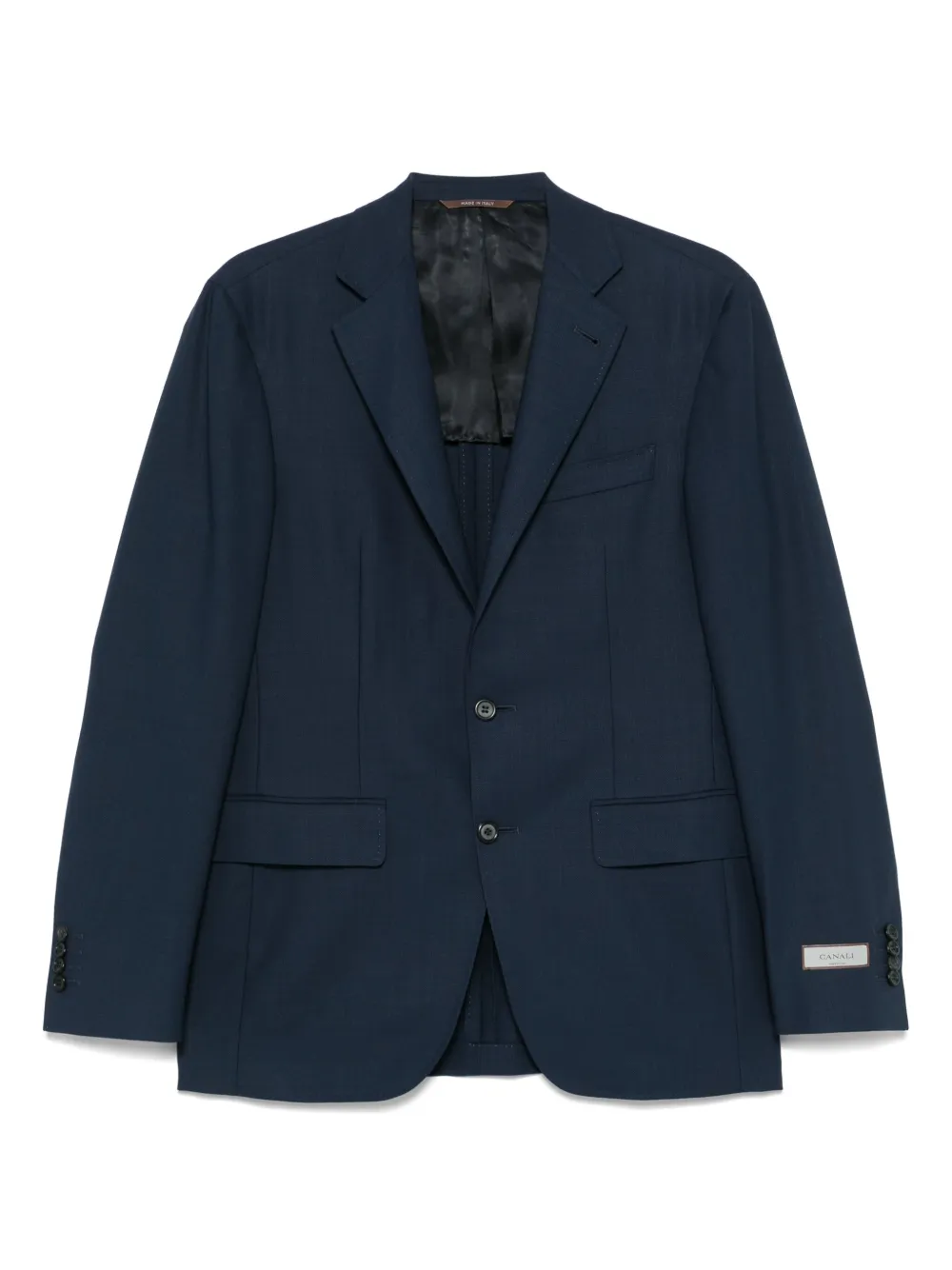 Canali Wool Blazer In Blue