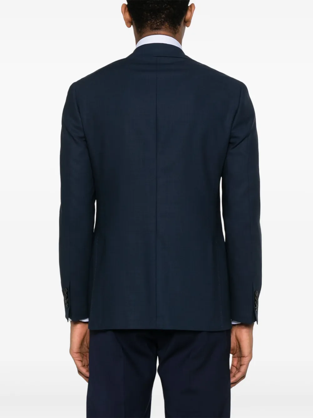 Canali Wool Blazer In Blue