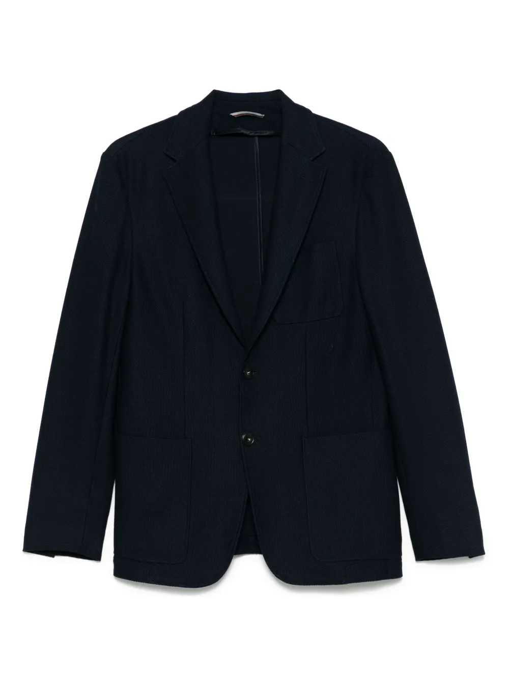 Canali Piqué blazer Blauw