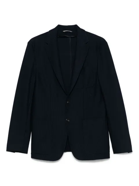 Canali piqué blazer