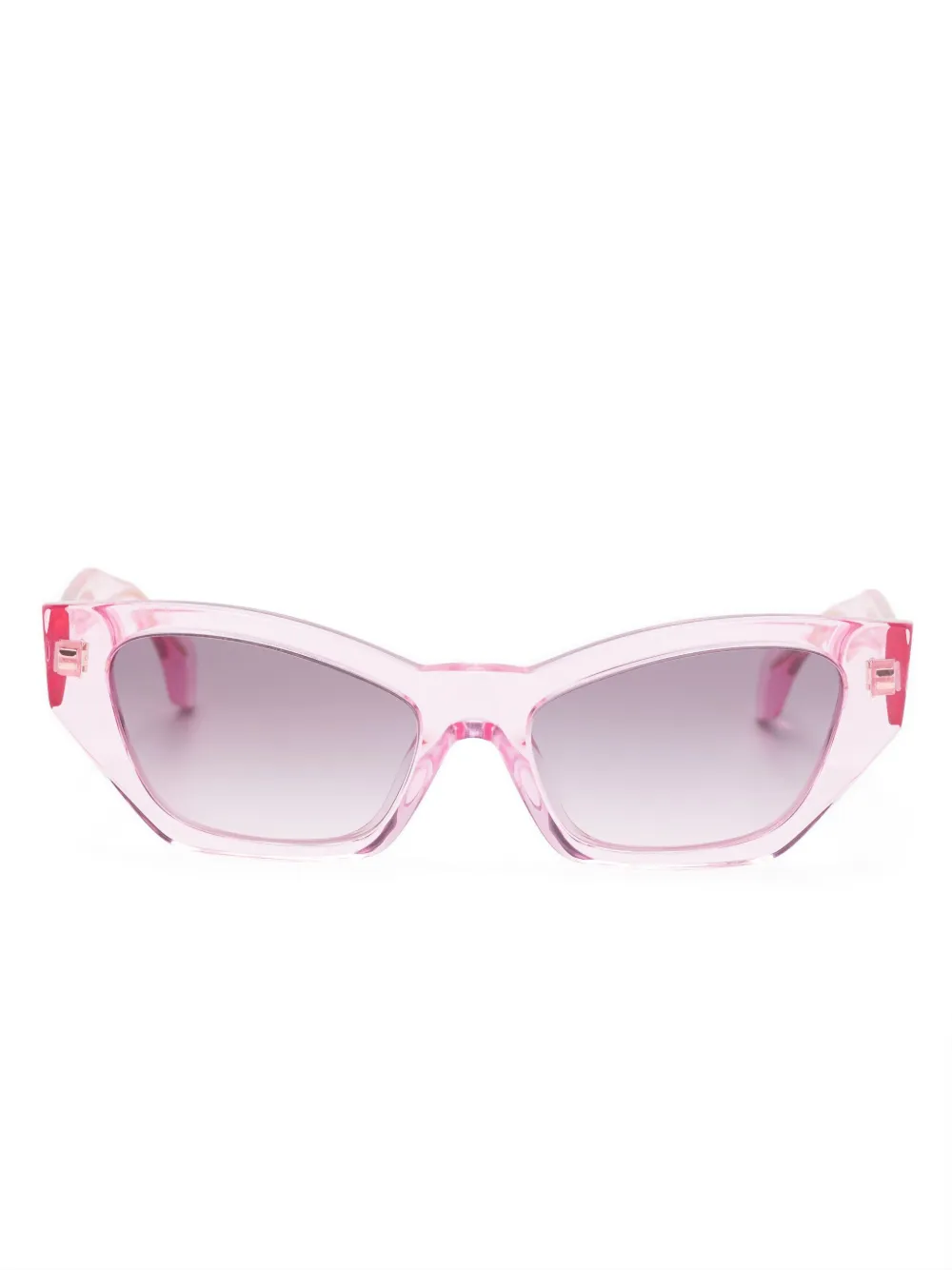 Versace Eyewear Zonnebril met cat-eye montuur Roze