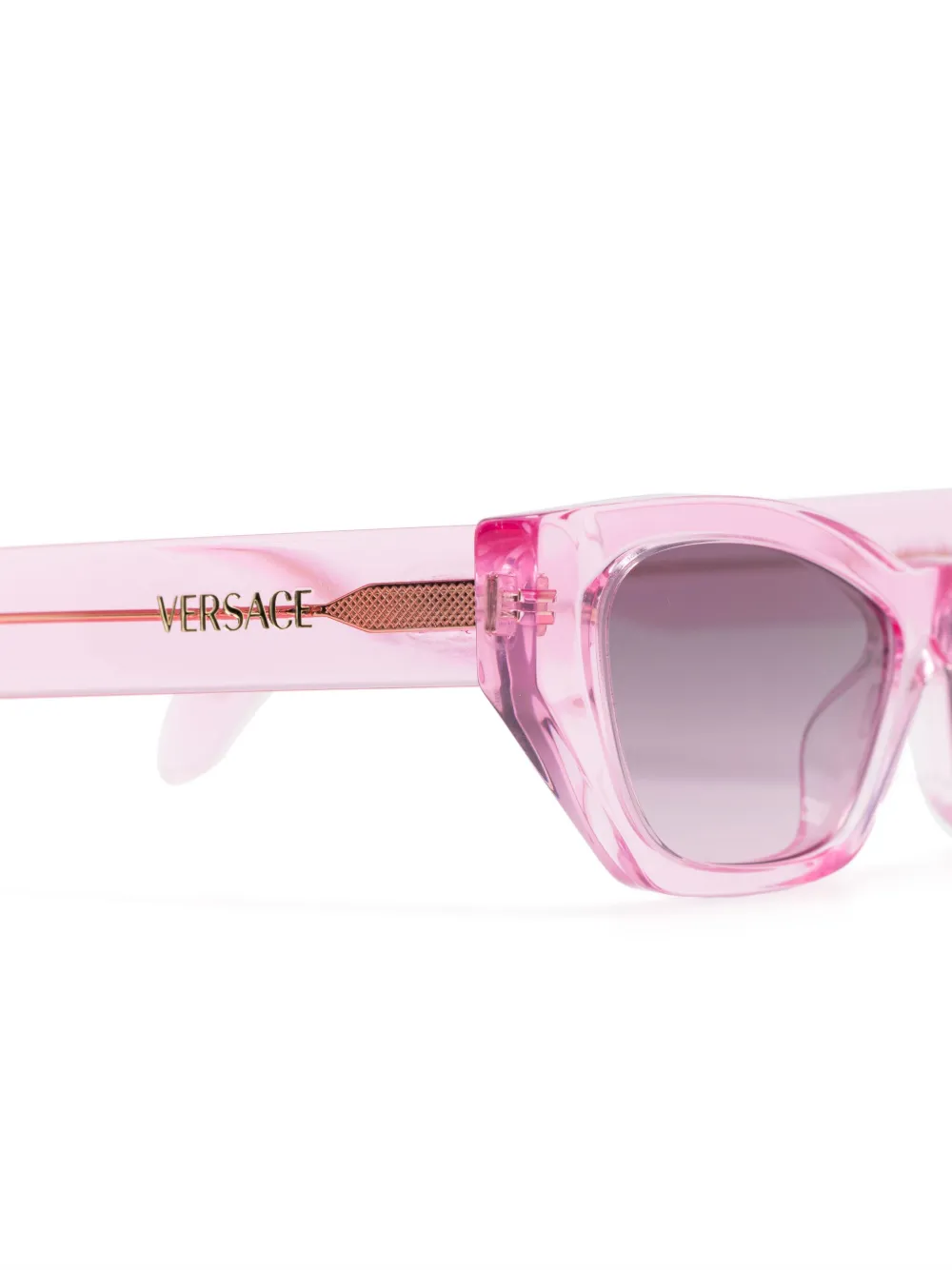 Versace Eyewear Zonnebril met cat-eye montuur Roze