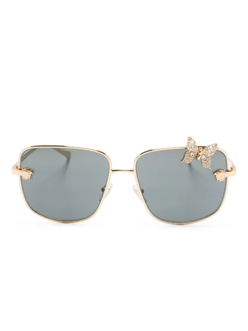 Lunettes de soleil à monture carrée - Versace Eyewear - Modalova