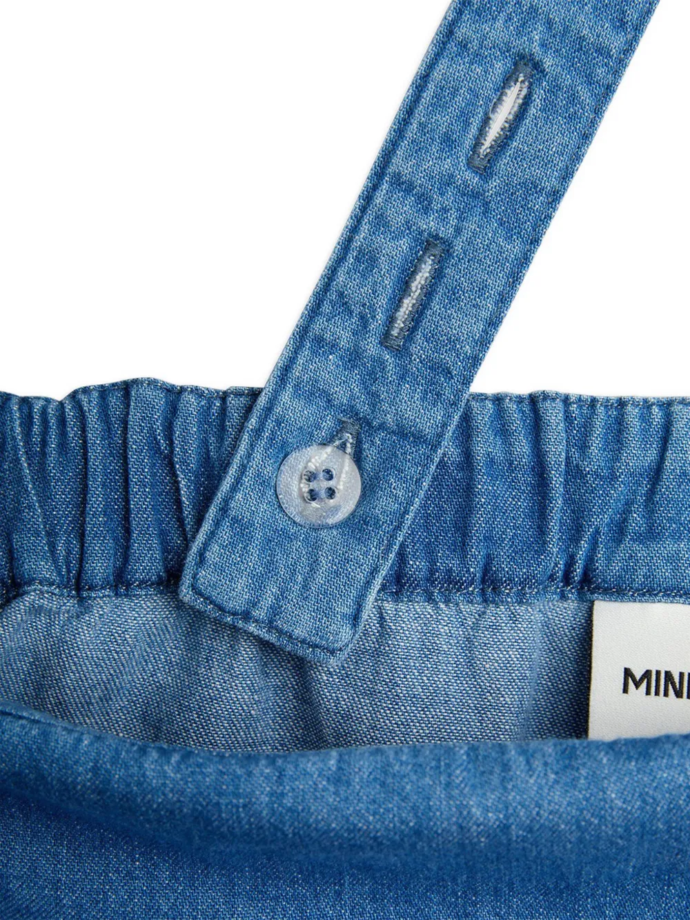 Shop Mini Rodini Note-embroidered Dungarees