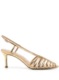 Lola Cruz 65mm Diana sandals - Gold