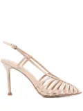 Lola Cruz 95mm Diana slingback sandals - Neutrals