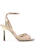 Lola Cruz 95mm Carmen sandals - Gold