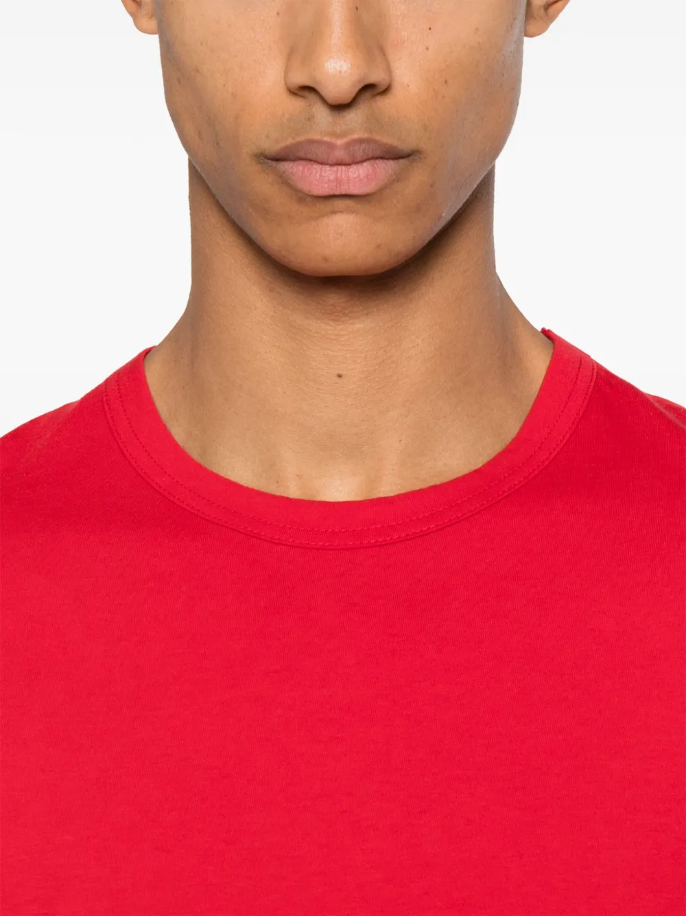 Yohji Yamamoto Katoenen T-shirt Rood