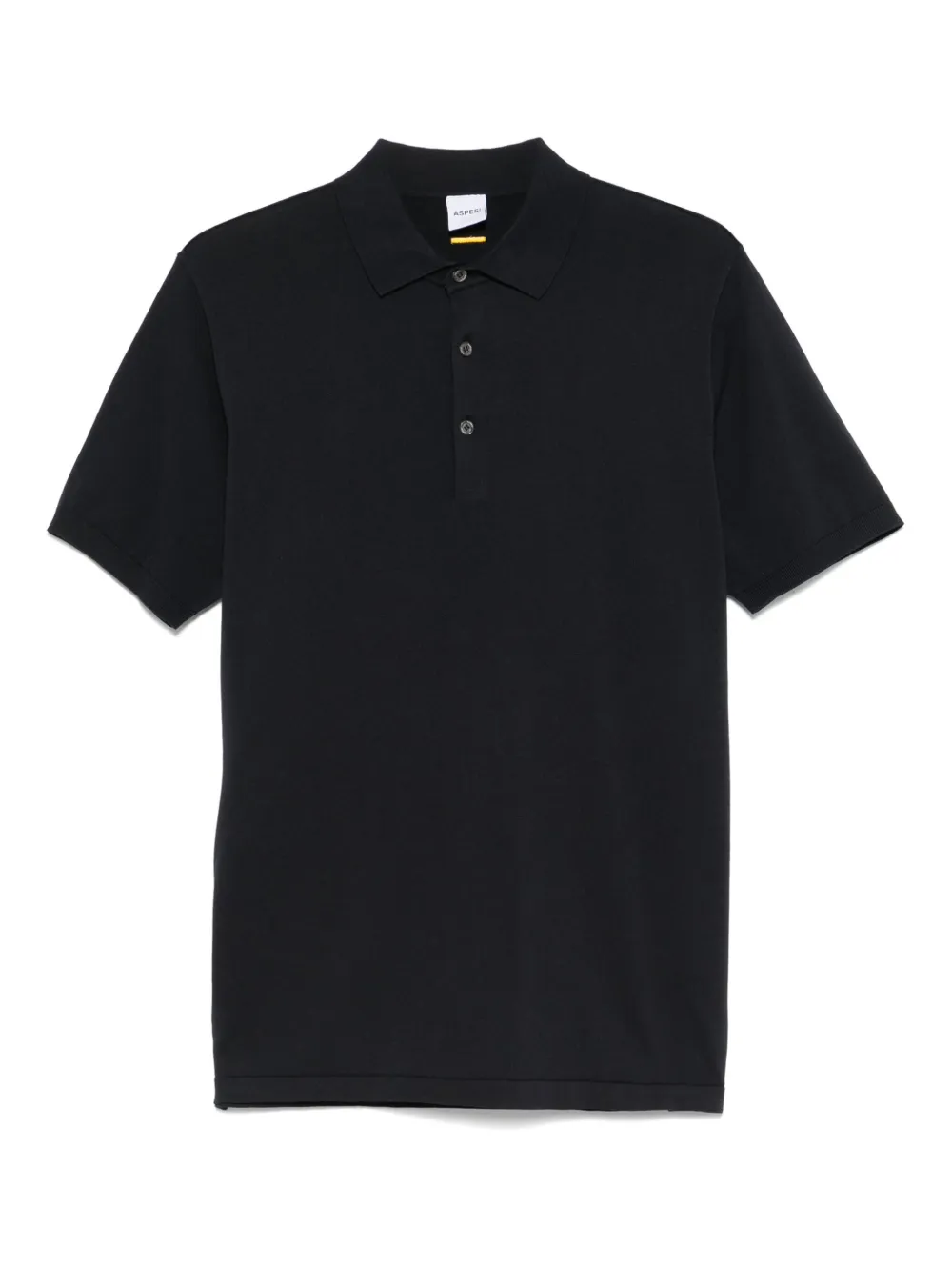 fine-knit polo shirt