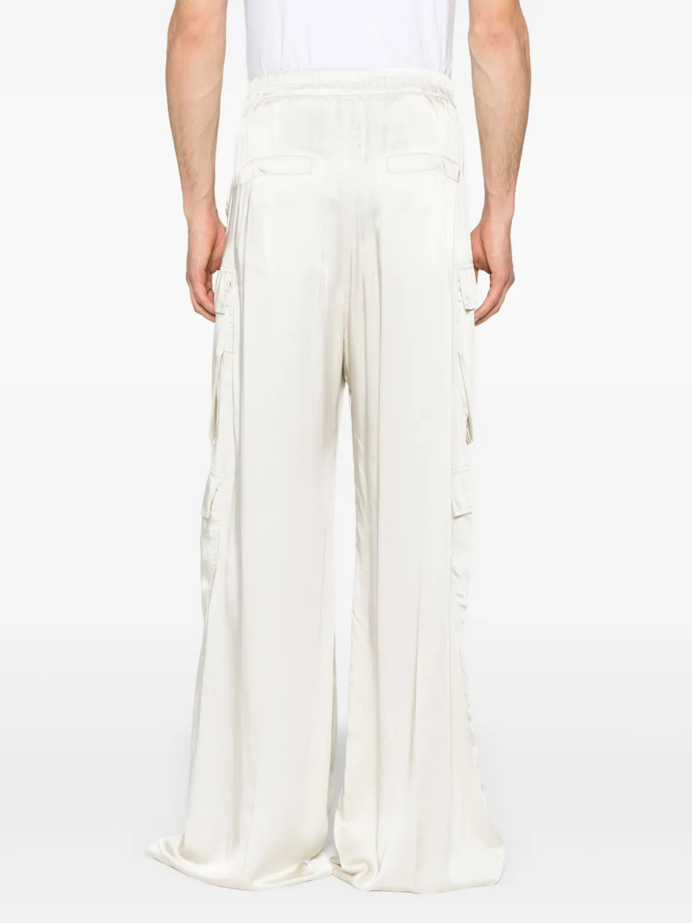 Rick Owens Off-white Hollywood Cargobelas Cargo Pants In 中性色