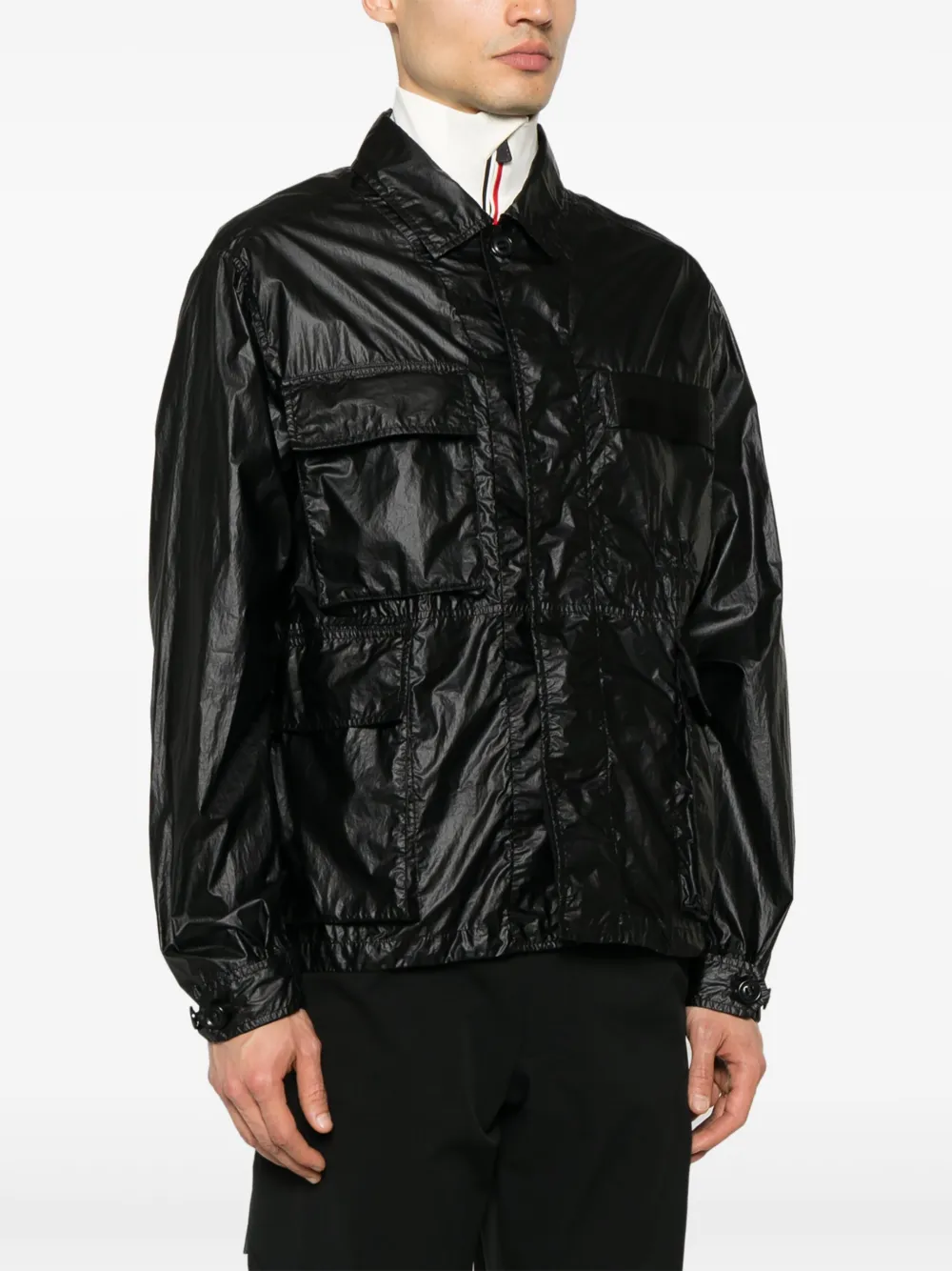 C.P. Company Lino-was shirtjack Zwart