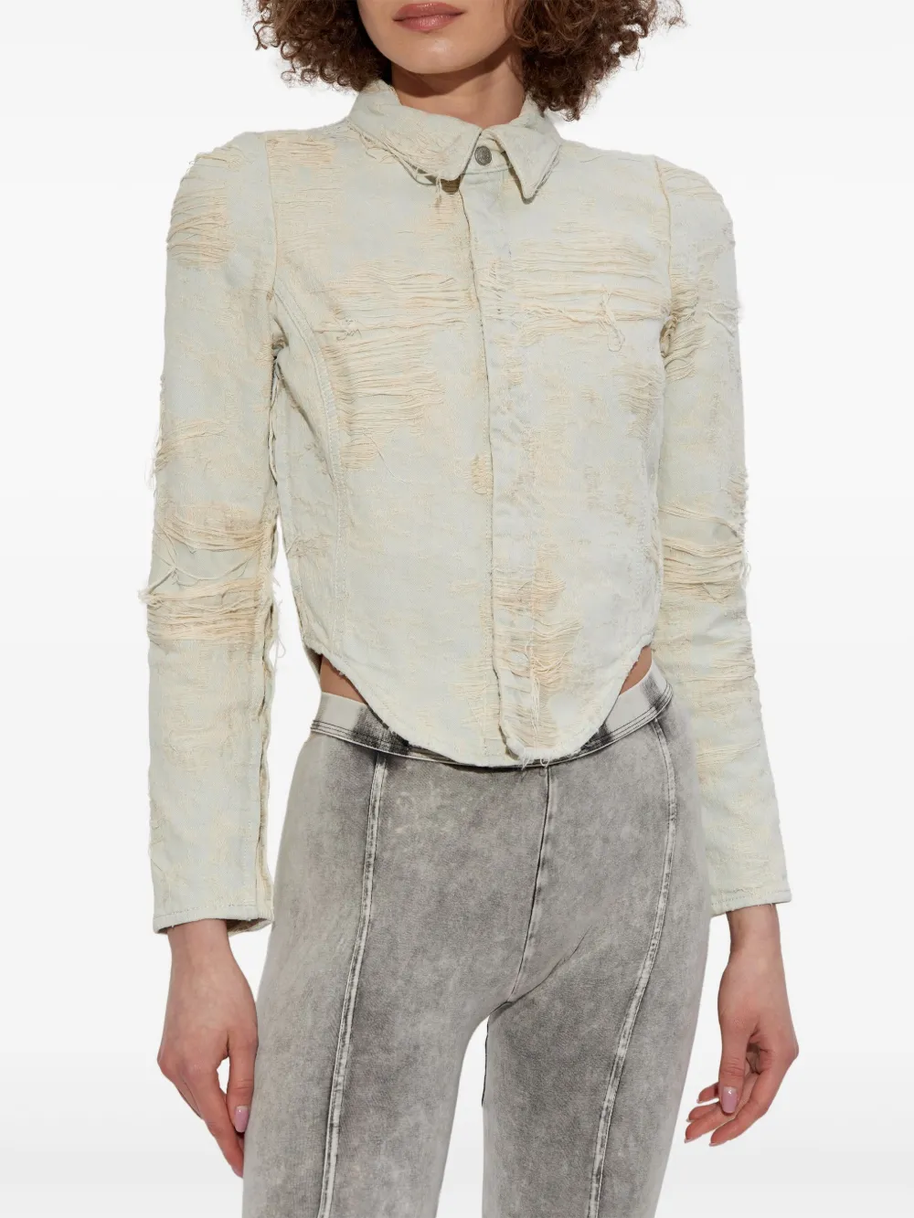 Diesel De-Madeleine-FSG blouse Grijs