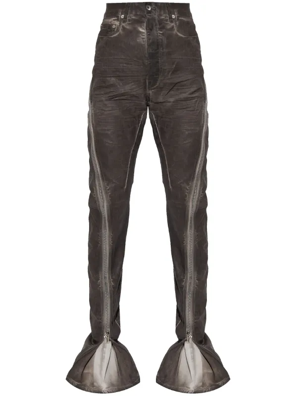 コーティングフレアデニム　rick owens Rick Owens - rick owens BIAS BOOTCUT フレア コーティング
