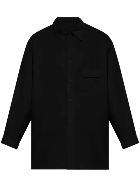Yohji Yamamoto camisa de popelina