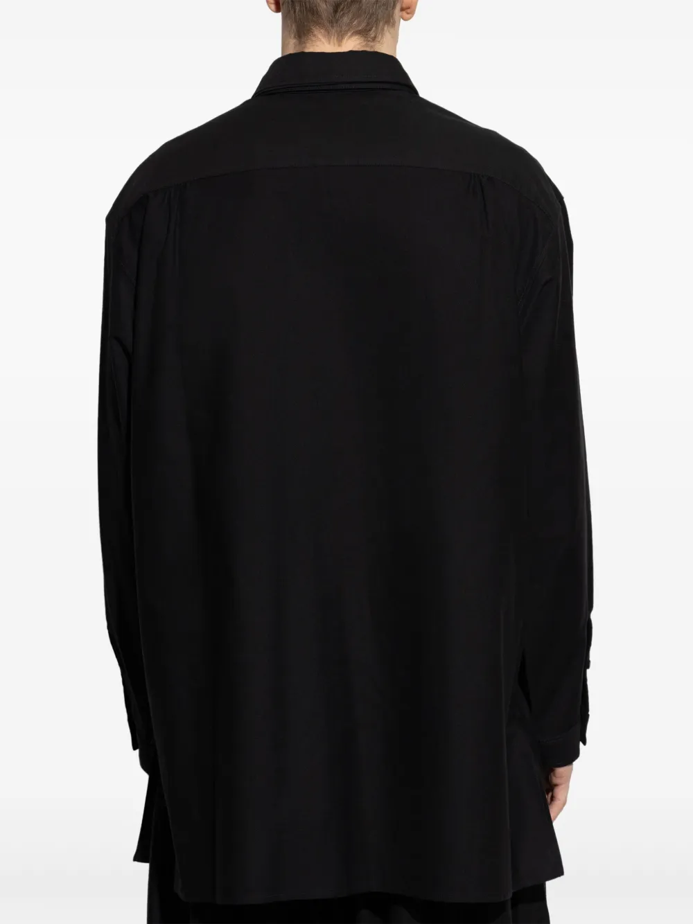 Yohji Yamamoto Popeline overhemd Zwart