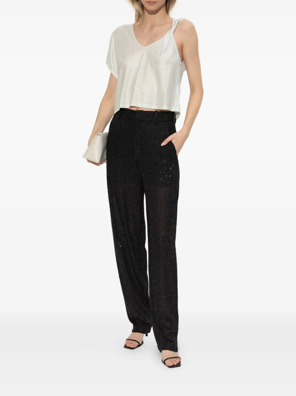 IRO Morine straight broek - Zwart