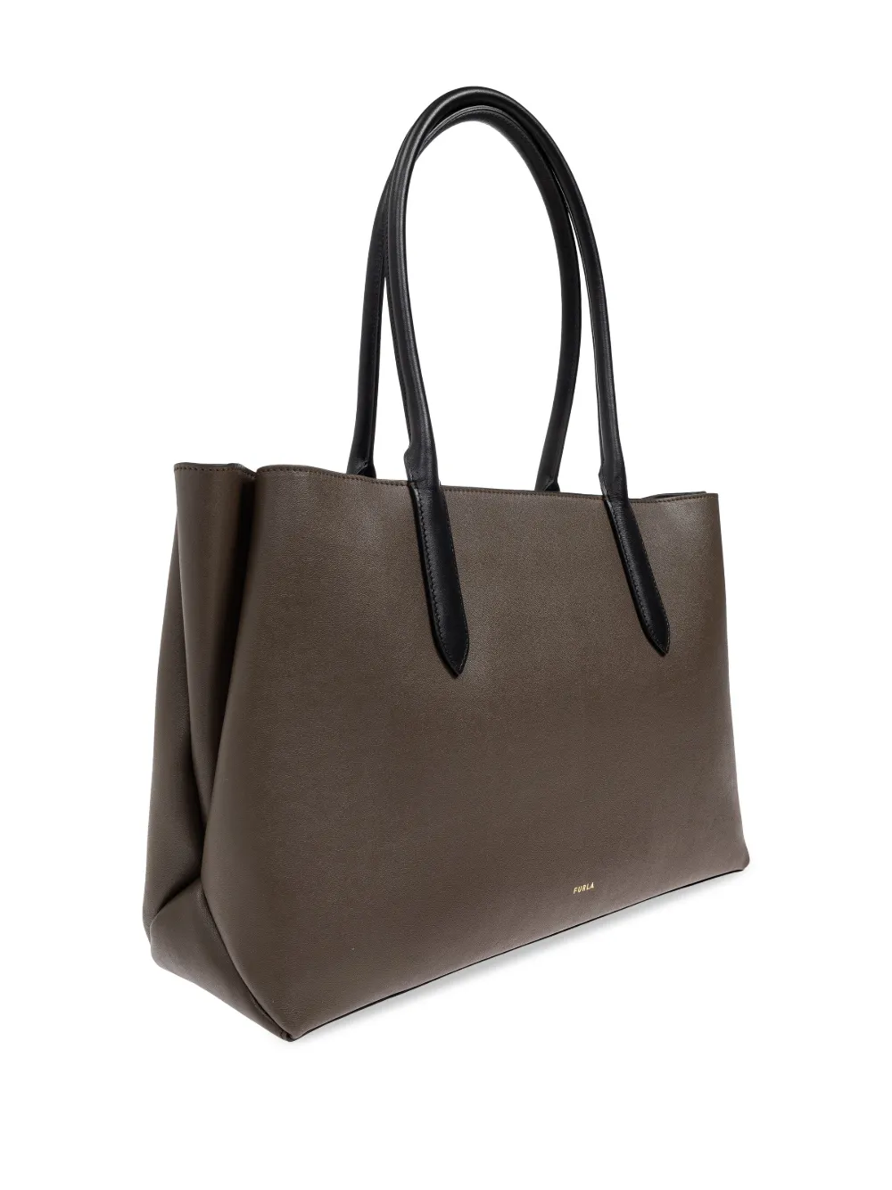 Furla Leren shopper Bruin